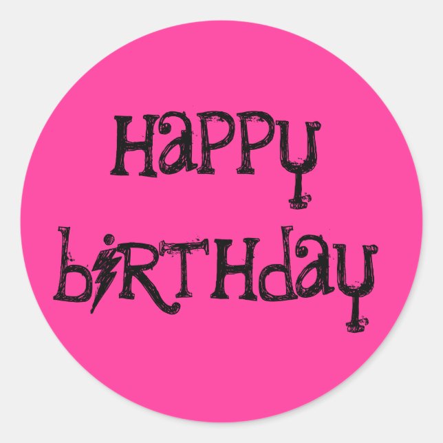 Adesivo Boas vinhetas de aniversário (Frente)
