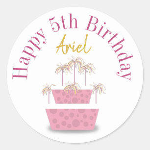 Adesivo Boas vinhetas de aniversário personalizadas