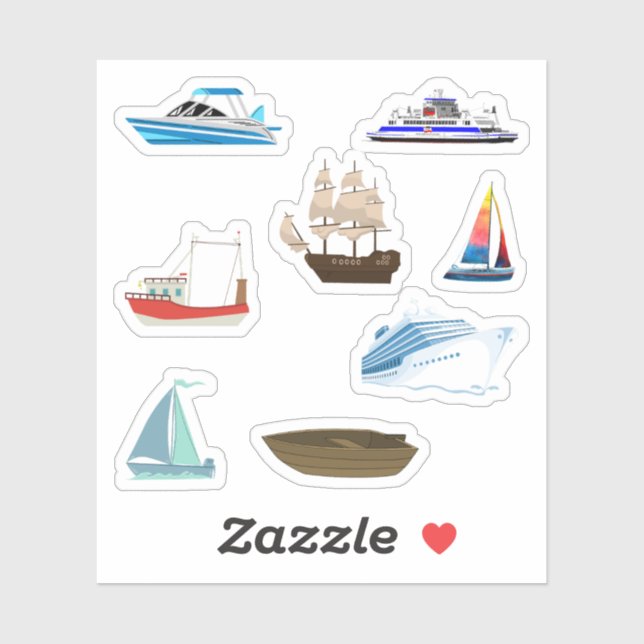 Adesivo Boat Stickers (Folha)
