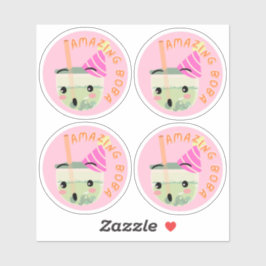 Adesivo Boba incrível - Pacote de 4