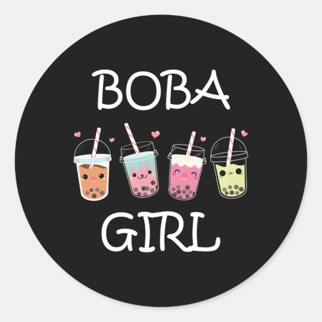 Adesivo Boba Kawaii Bubble Tea Ns (Frente)