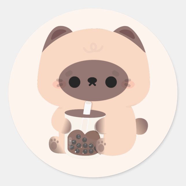 Adesivo Boba Siamese Cat (Frente)