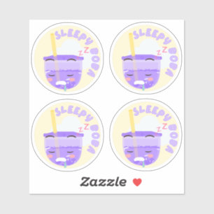 Adesivo Boba Sonolento - Embalagem de 4