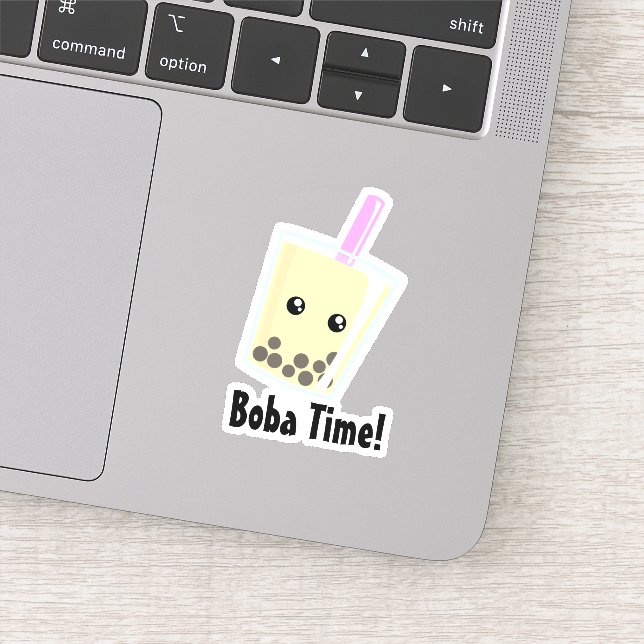 Adesivo Boba Tea Custom-Cut Vinyl Sticker (Detalhe)