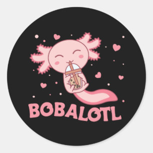 Adesivo Bobalotl Axolotl Amantes de Animais Doce Bolha Chá