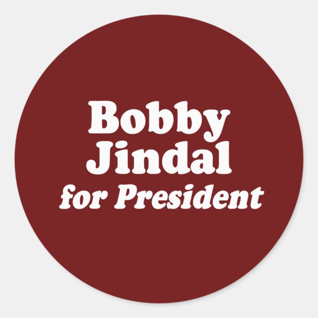 ADESIVO BOBBY JINDAL PARA PRESIDENTE 2 (Frente)