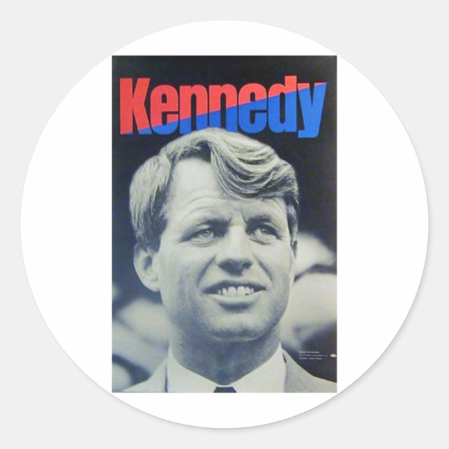 Adesivo Bobby Kennedy de 68 (Frente)