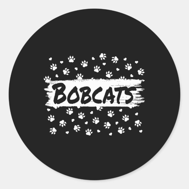 Adesivo Bobcats Mascot De Volta Ao Calor De Pegada Espirit (Frente)