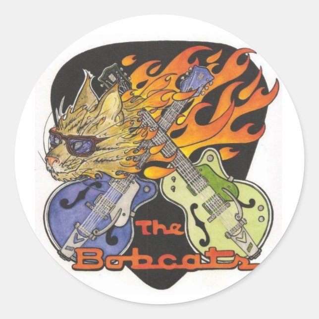 Adesivo Bobcats Round Sticker (Frente)