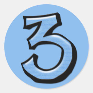 Adesivo Bobo 3 - Vinheta azul