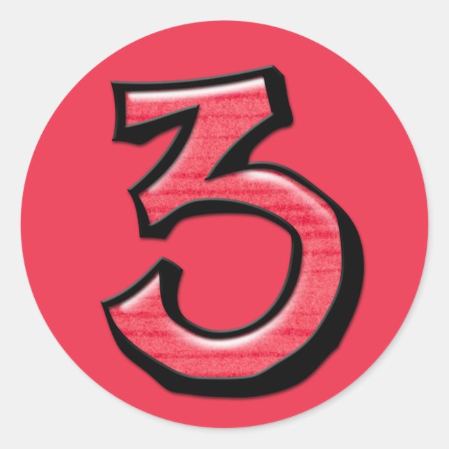 Adesivo Bobo 3 - Vinheta vermelha (Frente)