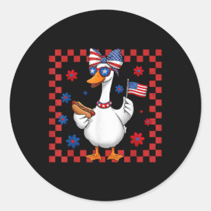 Adesivo Bobo Americano 4 De Julho, Usa Flag Pa