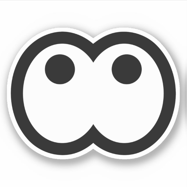 Adesivo Bobo Cartoon Eyeball Vinil (Frente)