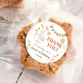 Adesivo Bobo de ganso de primeiro aniversario clássico de 