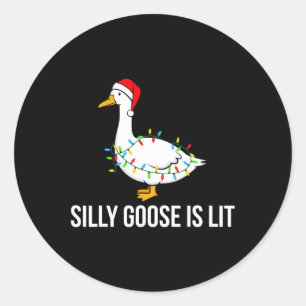 Adesivo Bobo Goose Fica Engraçado Luzes De Natal Papais no