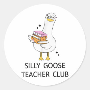 Adesivo Bobo Goose Teacher Club, De Volta À Escola