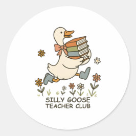 Adesivo Bobo Goose Teacher Club Engraçado De Volta À Escol
