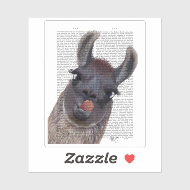 Adesivo Bobo Llama (Folha)