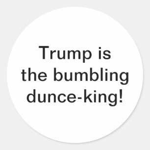 Adesivo bobo rei Trump Hankamer Artjunkhaus Diversão