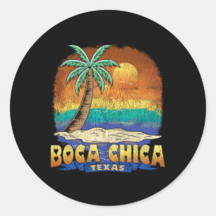 Adesivo Boca Chica Texas Vintage angustiou Souvenir