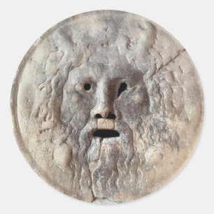 Adesivo Boca da Verdade - La Bocca della Verità, Roma Itál
