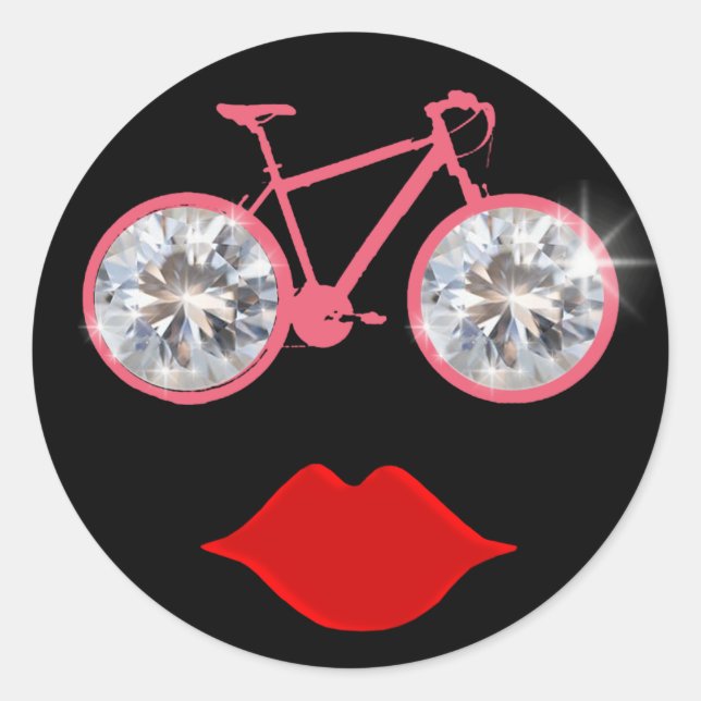 Adesivo boca de bicicleta de ouros (Frente)