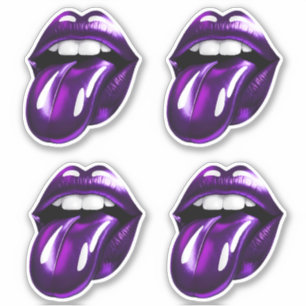 Adesivo Boca púrpura