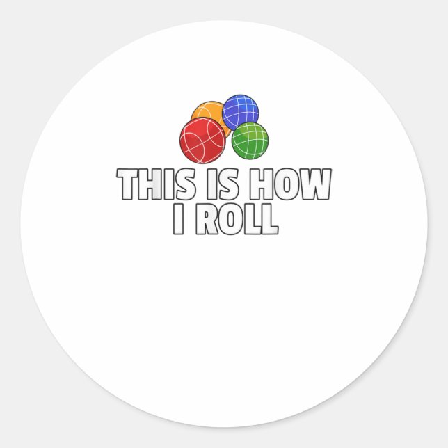 Adesivo Bocce Ball Gift Boliche italiana Bocci Pyer TSirt (Frente)