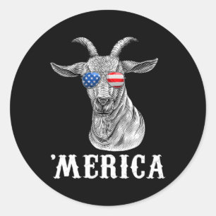 Adesivo Bode 4 De Julho Bandeira Americana EUA Merica