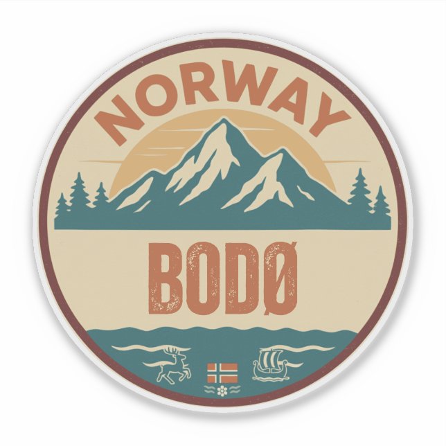 Adesivo Bodø, Noruega Noruega (Frente)