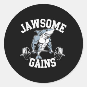 Adesivo Bodybuilder Shark Lover Gym Malhação Workout Bodyb