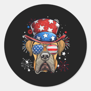 Adesivo Boerboel Patriótico Dos Eua Bandeira 4 De Julho