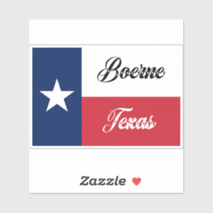 Adesivo Boerne Texas Flag