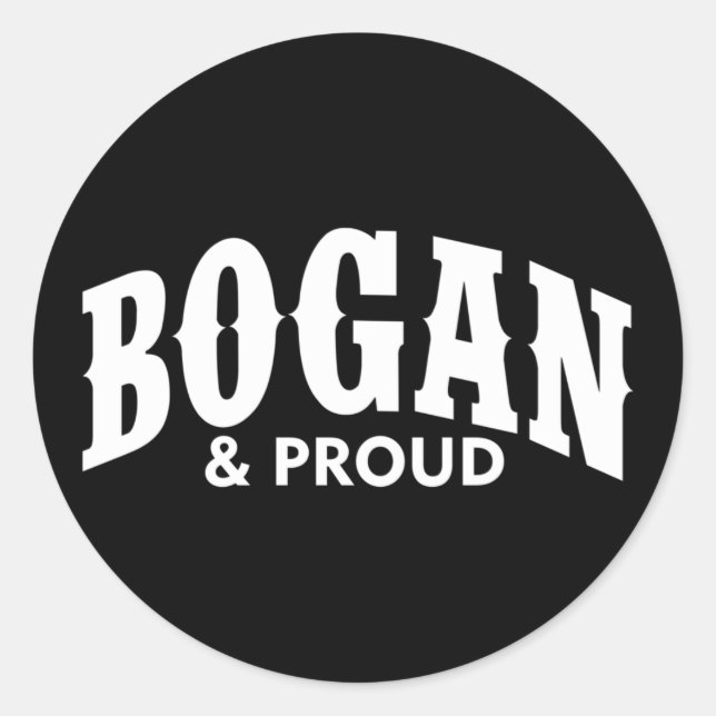 Adesivo Bogan e Orgulhoso (Frente)