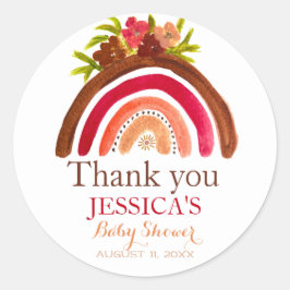 Adesivo Bohemian Boho Rainbow Chá de fraldas Terthy Cute