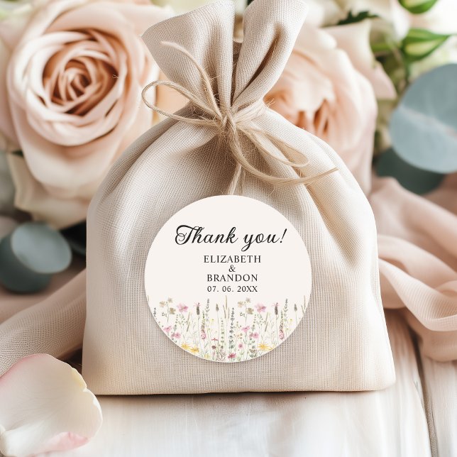 Adesivo Bohemian Cream Floral Wedding  (Criador carregado)