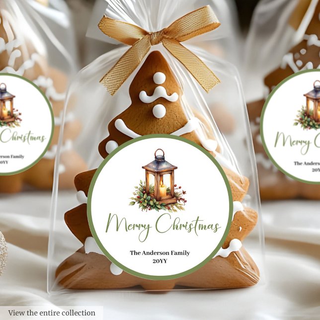 Adesivo Bohemian Watercolor Christmas Lantern Sticker (Bohemian Watercolor Christmas Lantern Sticker)