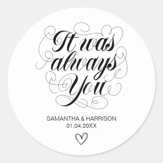 Adesivo Bohemian White Classic Era Sempre Você (Frente)