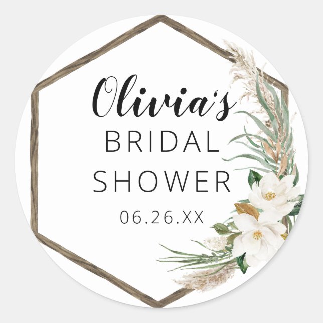 Adesivo Bohemian Wreath Envelope Favor Stickers (Frente)