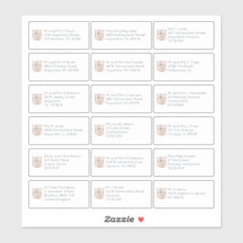 Adesivo Boho 18 Nome Individual Endereço Convidado para Ca