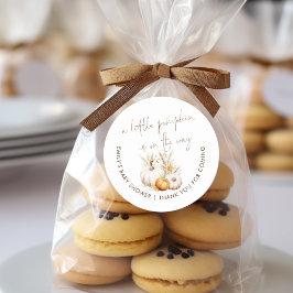 Adesivo Boho A Little Pumpkin está a caminho Chá de fralda