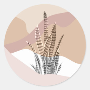 Adesivo Boho Abstrato Modern Succulent