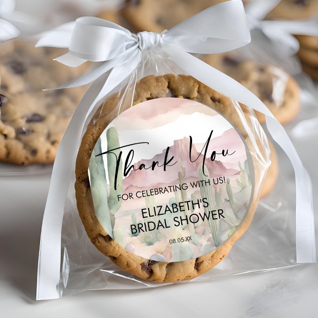 Adesivo Boho Aquarela Deserto Nature Cacto Obrigado (Criador carregado)