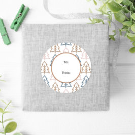 Adesivo Boho Árvores Azuis Dourado