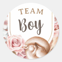 Boho Baby Gender Reveage Team Boy