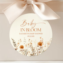 Boho Baby In Blodflower Chá de fraldas