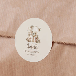 Adesivo Boho Barly Wait Storybook Bear Chá de fraldas