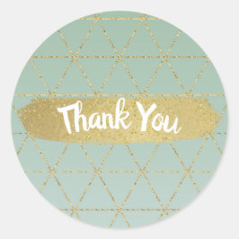 Adesivo Boho Boêmio Chic Dourado Verde-Menta Moderno Doce 