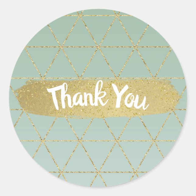 Adesivo Boho Bohemian Chic Dourado Mint Modern Sweet 16 Pa (Frente)