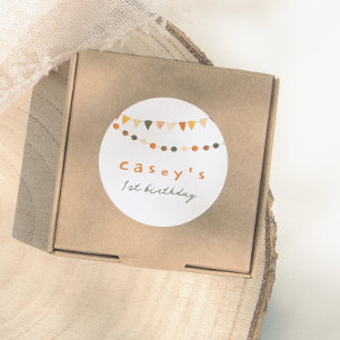 Adesivo Boho Bunting Flags Gênero Festa de aniversário neu